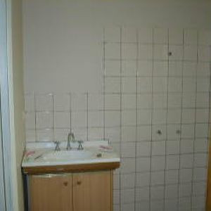 Back bathroom tiled