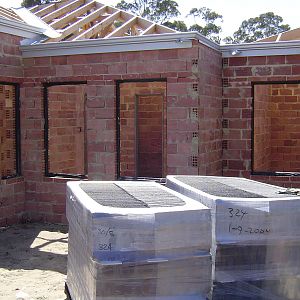 Brick work completed...
