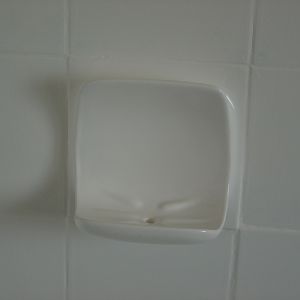 the soap holder was pink bfore!