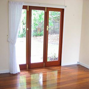 French doors from lounge