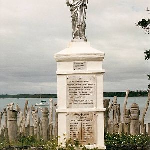 close up of monument