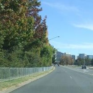 Huge barriers erected in Canberra
