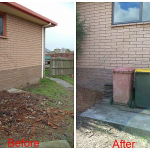 Before and after pics from our July 2013 reno in Tassie
