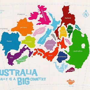 Australia really is a BIG country!