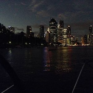 Moored in the Brisbane River