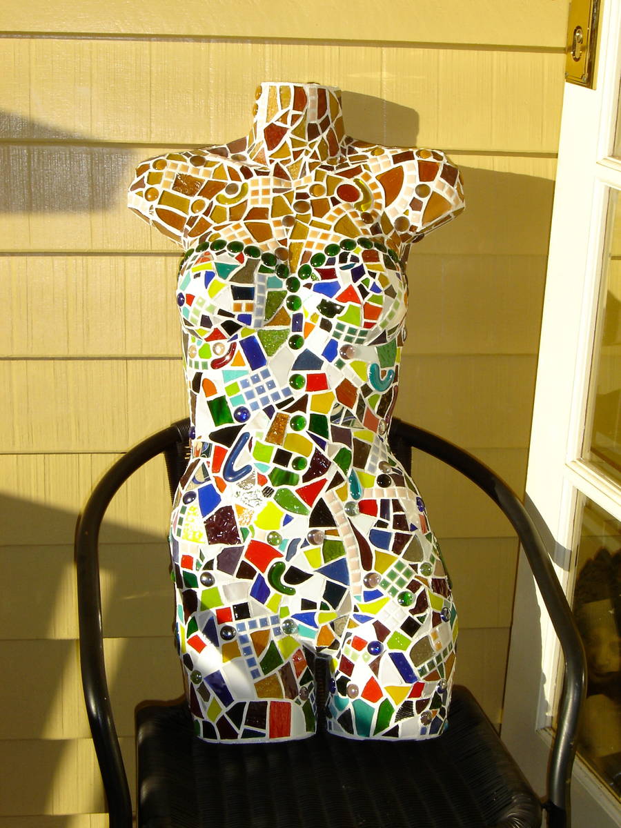 Bodice with tiles