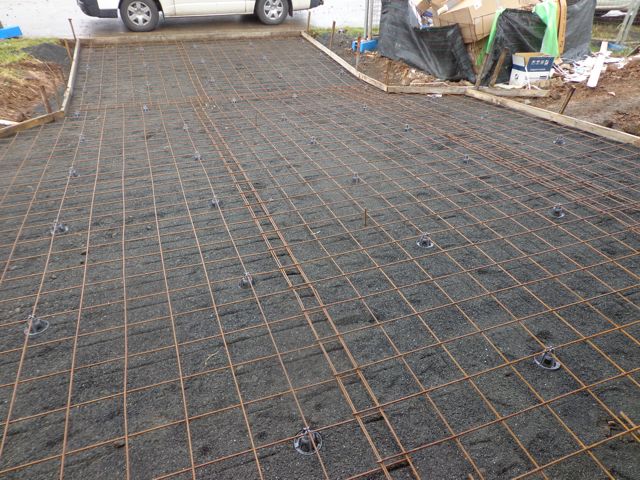 Driveway ready to be poured
