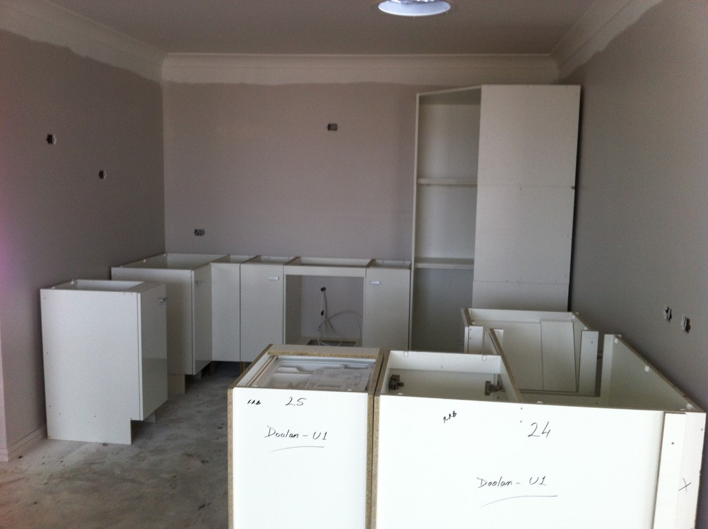 Kitchen delivered and ready to unpack