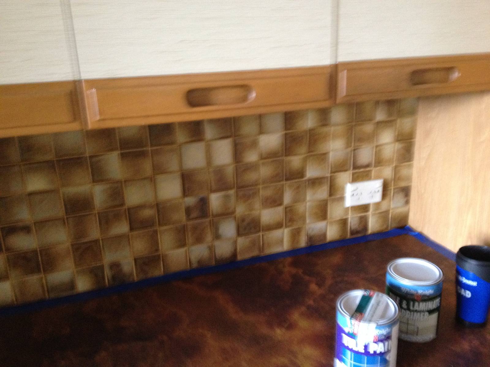 Kitchen tile painting