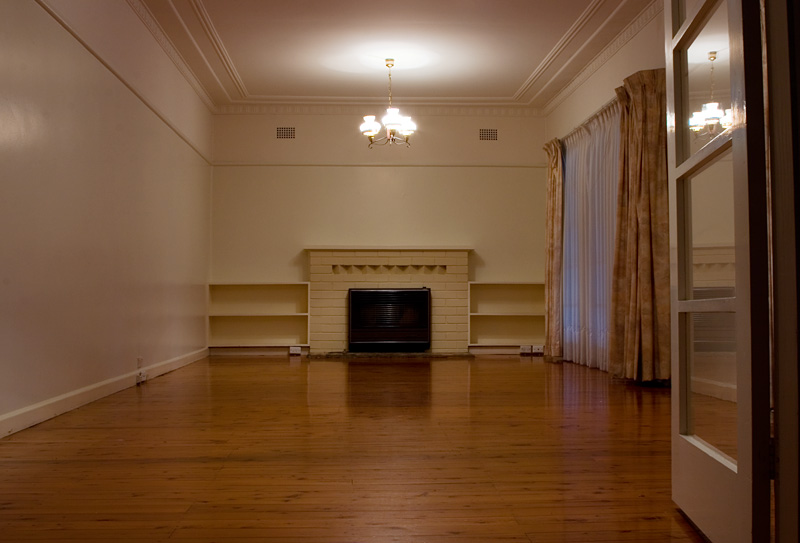 Living Room. Floor Board Reveal