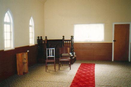 North facing interior of Church