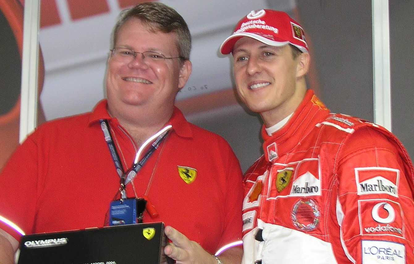 Peter Spann and Michael Schumacher at F1